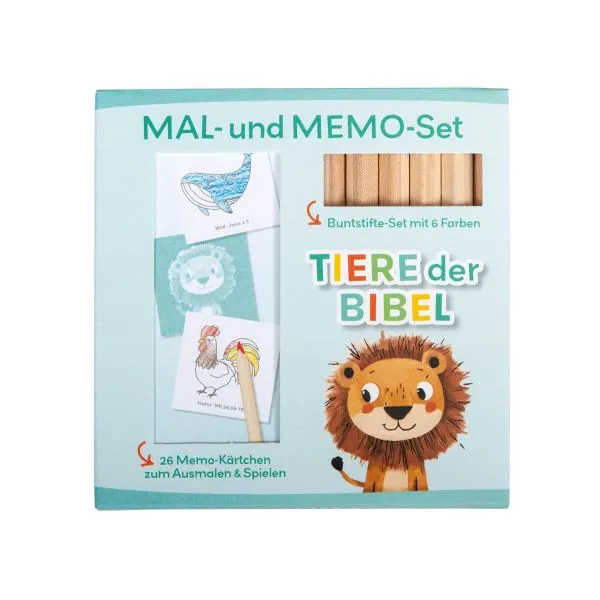 Produktbild des Artikels Mal- und Memo-Set "Löwe" ()