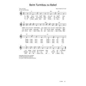 Produktbild des Artikels Beim Turmbau zu Babel (Noten - Download)