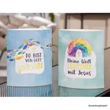 Stimmungsbild zu LED-Papierleuchte - Du bist von Gott geliebt!