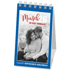 Produktbild des Artikels Mensch, Du bist einmalig 2026 - Aufkleber-Kalender (Kalender - Spiralbindung)