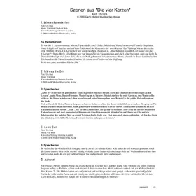 Produktbild des Artikels Die vier Kerzen (Szenentexte) (Noten - Download)