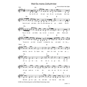 Produktbild des Artikels Weil du meine Zuflucht bist (Noten - Download)