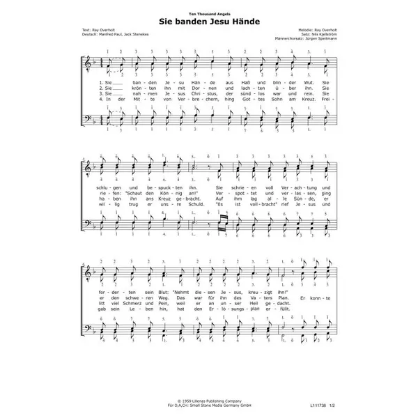 Produktbild des Artikels Sie banden Jesu Hände (Noten - Download)