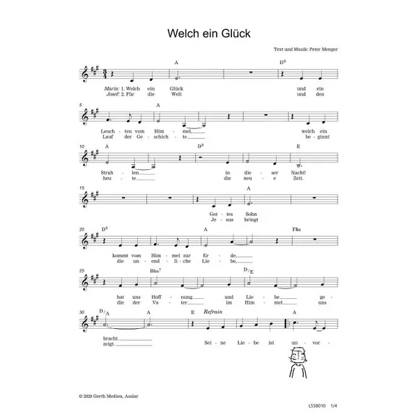 Produktbild des Artikels Welch ein Glück (Noten - Download)