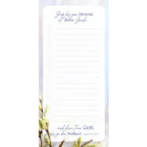 Produktbild des Artikels Notizblock Einkäufe "Weidenkätzchen" (Schreibwaren)