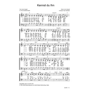 Produktbild des Artikels Kennst du Ihn (Noten - Download)