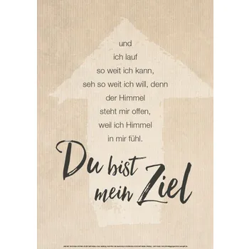 Produktbild des Artikels Poster: Mein Ziel - A3 ()