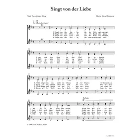 Produktbild des Artikels Singt von der Liebe (Noten - Download)