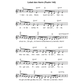 Produktbild des Artikels Lobet den Herrn (Psalm 148) (Noten - Download)