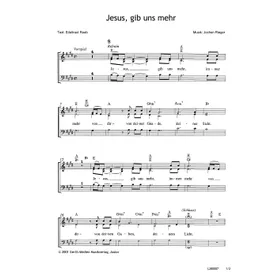 Produktbild des Artikels Jesus, gib uns mehr (Noten - Download)