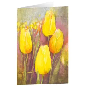 Produktbild des Artikels Kunstkarten "Gelbe Tulpen" 6 Stk. (Schreibwaren)