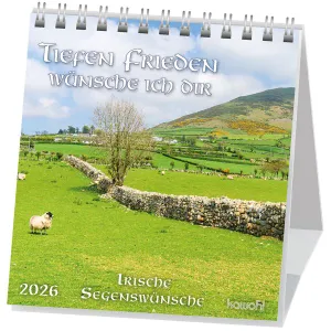 Produktbild des Artikels Tiefen Frieden wünsche ich dir 2026 - Aufstellkalender (Kalender - Spiralbindung)