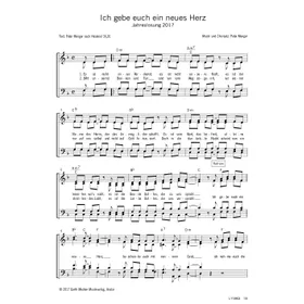 Produktbild des Artikels Ich gebe euch ein neues Herz (Noten - Download)