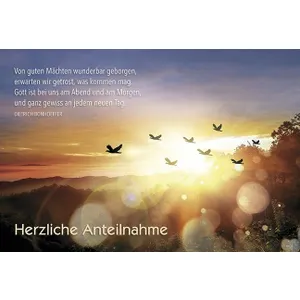 Produktbild des Artikels Faltkarte: Von guten Mächten - Trauer (Schreibwaren)