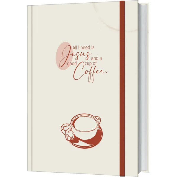 Produktbild des Artikels Notizbuch "Coffee and Jesus" - hell (Schreibwaren - Gebunden)