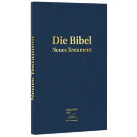 Produktbild des Artikels Schlachter 2000 - Neues Testament (dunkelblau, Goldprägung) (Bibel - Kartoniert)