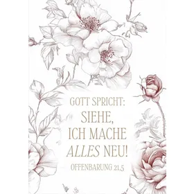 Produktbild des Artikels Jahreslosung 2026 - Poster A3 "Rosen" ()