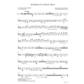 Produktbild des Artikels Bleibend ist deine Treu (Fagott) (Noten - Download)