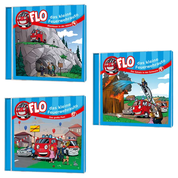 Produktbild des Artikels Flo - das kleine Feuerwehrauto - CD-Set 10 (Hörbuch/Hörspiel - CD)
