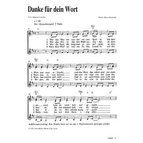 Produktbild des Artikels Danke für dein Wort (Noten - Download)