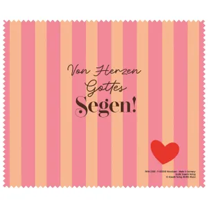 Produktbild des Artikels Mikrofasertuch "Von Herzen Gottes Segen!" ()