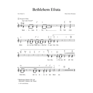 Produktbild des Artikels Bethlehem Efrata (Noten - Download)