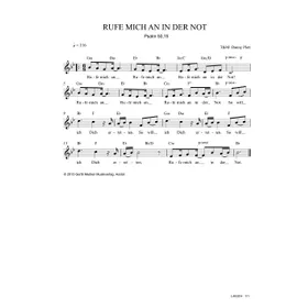 Produktbild des Artikels Rufe mich an in der Not (Noten - Download)