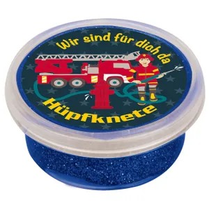 Produktbild des Artikels Springknete: Wir sind für dich da (Feuerwehr) - mit Glitzer ()