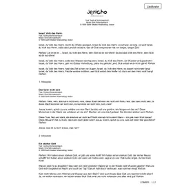 Produktbild des Artikels Jericho (Liedtexte) (Noten - Download)