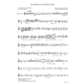 Produktbild des Artikels Bleibend ist deine Treu (Klarinette in B) (Noten - Download)