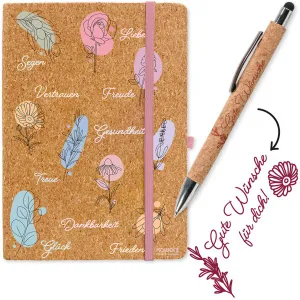 Produktbild des Artikels Set: Notizbuch Kork+Kugelschreiber "Segen, Treue" (Schreibwaren - Gebunden)