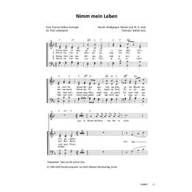 Produktbild des Artikels Nimm mein Leben (Noten - Download)