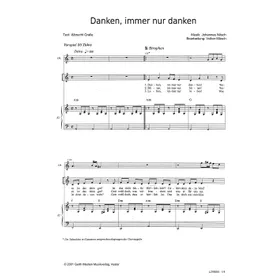 Produktbild des Artikels Danken, immer nur danken (Noten - Download)