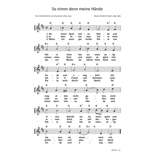Produktbild des Artikels So nimm denn meine Hände (Noten - Download)