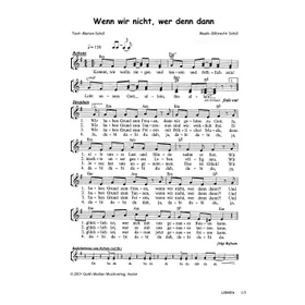 Produktbild des Artikels Wenn wir nicht, wer denn dann (Noten - Download)
