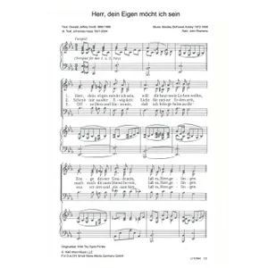 Produktbild des Artikels Herr, dein Eigen möcht ich sein (Noten - Download)