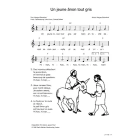 Produktbild des Artikels Un jeune ânon tout gris (Noten - Download)