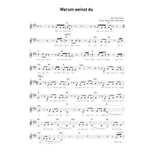 Produktbild des Artikels Warum weinst du (Noten - Download)