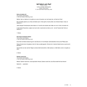 Produktbild des Artikels Wir feiern ein Fest (Liedtexte) (Noten - Download)