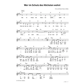 Produktbild des Artikels Wer im Schutz des Höchsten wohnt (Noten - Download)