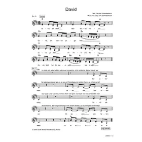Produktbild des Artikels David (Noten - Download)