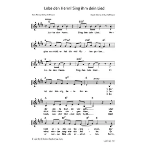 Produktbild des Artikels Lobe den Herrn! Sing ihm dein Lied (Noten - Download)