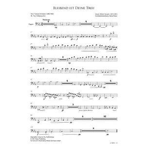 Produktbild des Artikels Bleibend ist deine Treu (Fagott) (Noten - Download)