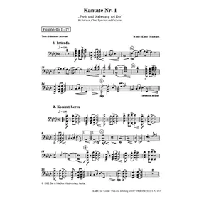 Produktbild des Artikels Preis und Anbetung sei Dir (Violoncello 1-4) (Noten - Download)