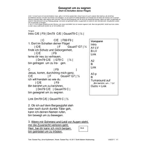 Produktbild des Artikels Gesegnet um zu segnen (Leadsheet) (Noten - Download)