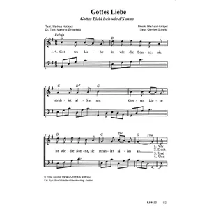 Produktbild des Artikels Gottes Liebe (Noten - Download)