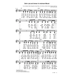 Produktbild des Artikels Dein Lob sei immer in meinem Mund (Noten - Download)