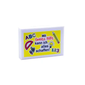 Produktbild des Artikels Radiergummi "Mit Gottes Hilfe" ()