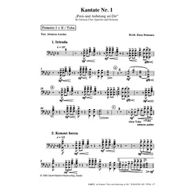 Produktbild des Artikels Preis und Anbetung sei Dir (Posaune 1+2 / Tuba) (Noten - Download)