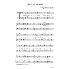 Produktbild des Artikels Hoch tut euch auf (Noten - Download)